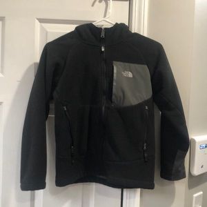 Boys The North Face hooded fleece jacket - Size M